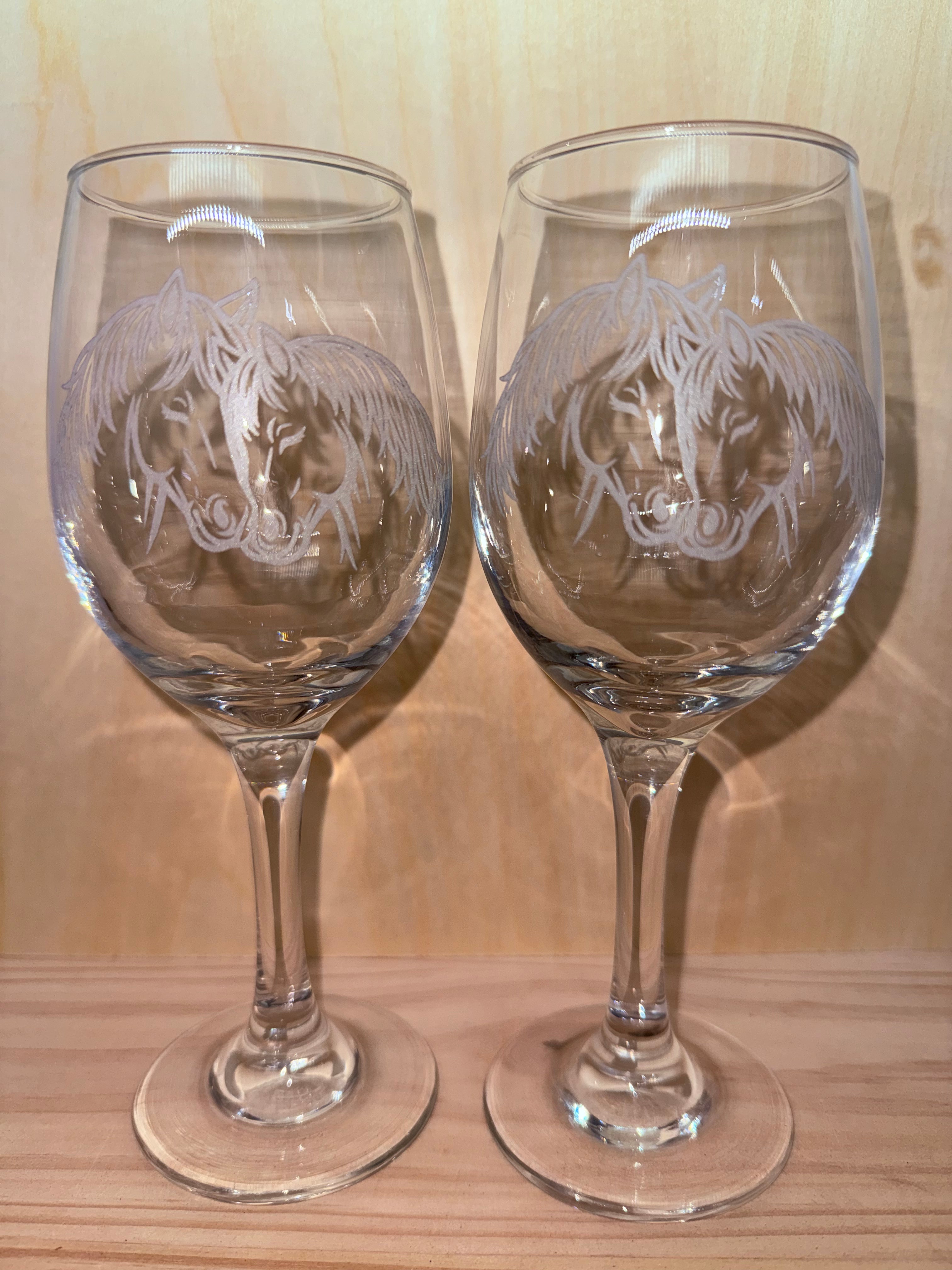 Horse Wine Glasses